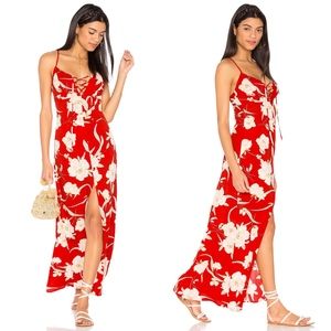 NWT Show Me Your Mumu Leyton Lace Up Maxi Dress